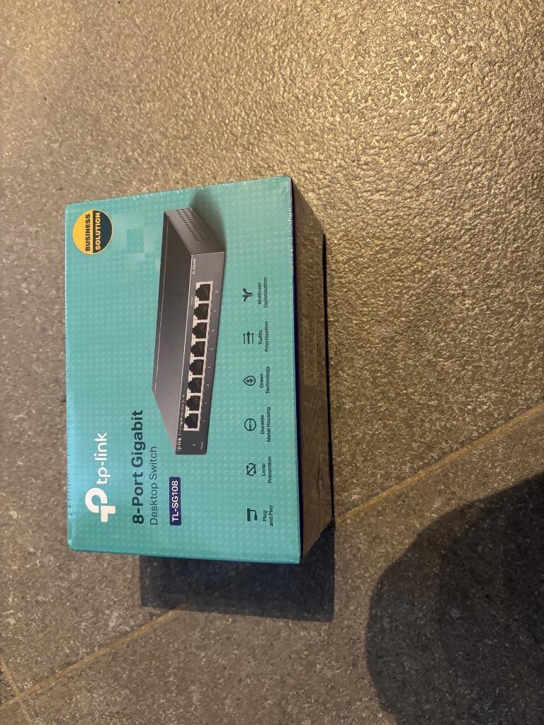 TP-link 8-Port Gigabit Desktop Switch TL-SG108, Ophalen of Verzenden, Nieuw