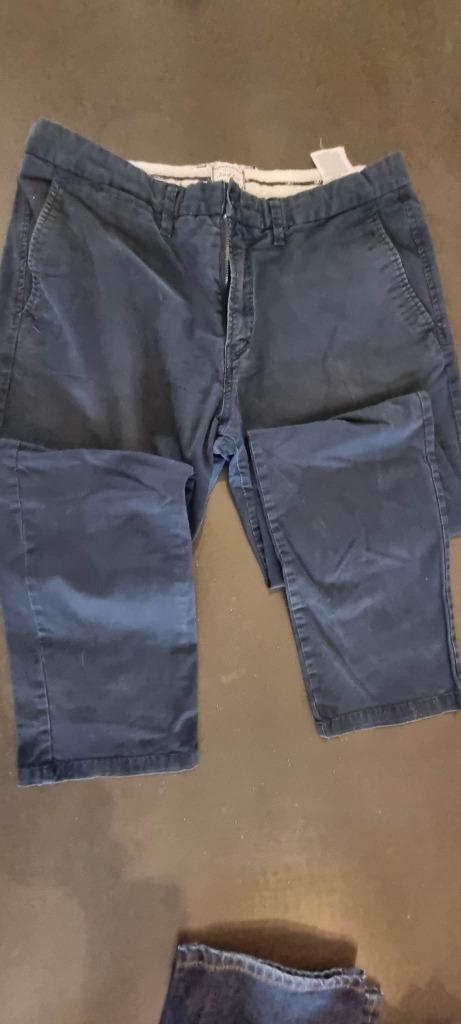 Pop) Pantalon regular Fit Jack & Jones en toile coton bleu T, Enlèvement ou Envoi, Porté, Bleu, Jack & Jones
