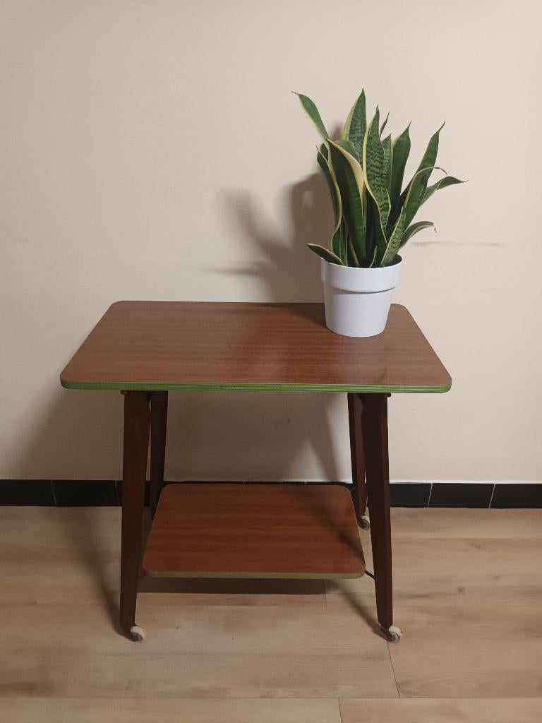 Retro bijzettafel met wielen, Enlèvement