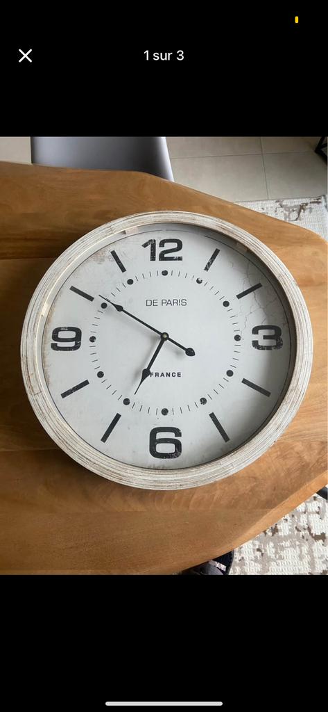 Horloge, Enlèvement, Comme neuf