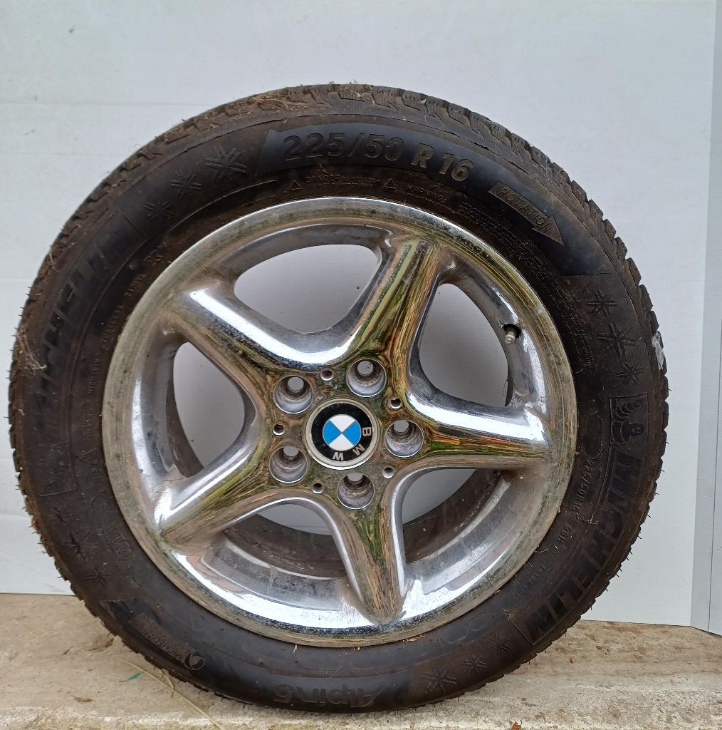 4 Pneus neige MICHELIN 225/50 R16 - 98H + jantes (BMW), Pneus hiver, 16 pouces, Véhicule de tourisme, Pneu(s)