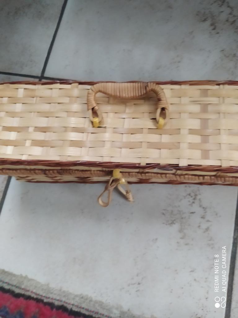 Etui à bijoux ou bibelots tressé, Enlèvement ou Envoi, Neuf, Osier