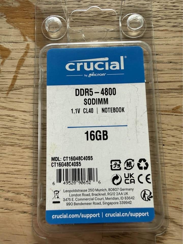 Barrette de ram, Enlèvement ou Envoi, Comme neuf, DDR5, Laptop