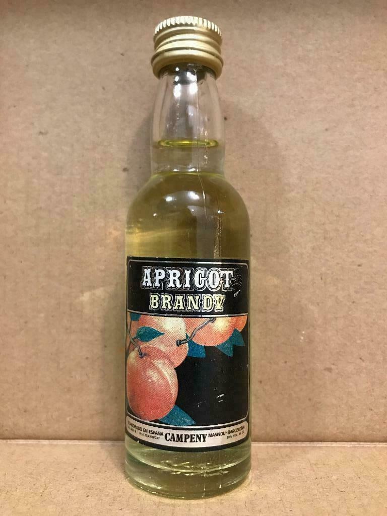 Apricot Brandy - Campeny - Mignonnette d'alcool - 45ml, Enlèvement ou Envoi, Pleine, Utilisé, Autres types