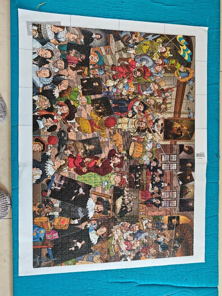 Puzzel 1000 stuks, Hobby en Vrije tijd, Ophalen, 500 t/m 1500 stukjes, Zo goed als nieuw, Legpuzzel