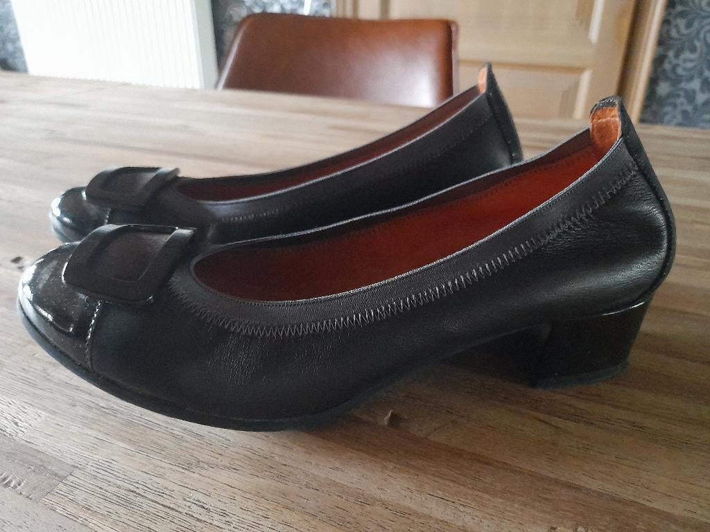 Hispanitas ballerina met hak maat 40, Schoenen met lage hakken, Zwart, Hispanitas, Ophalen of Verzenden