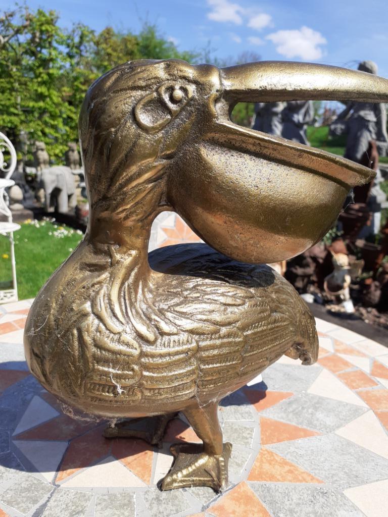 SUPERBE PELICAN EN FONTE D'ALUMINIUM, Maison & Meubles, Accessoires pour la Maison | Autre, Enlèvement ou Envoi, Comme neuf