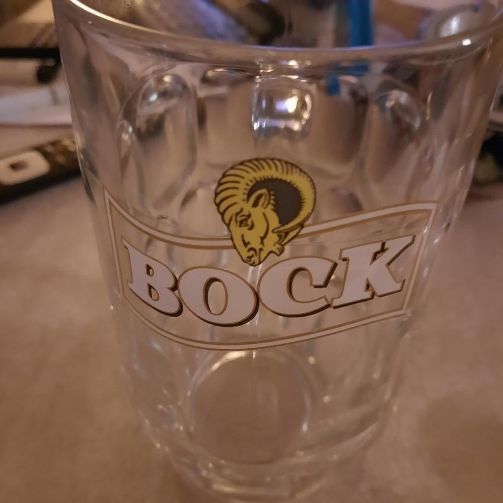 Bock bier halfliterglas, Verzamelen, Ophalen of Verzenden, Zo goed als nieuw