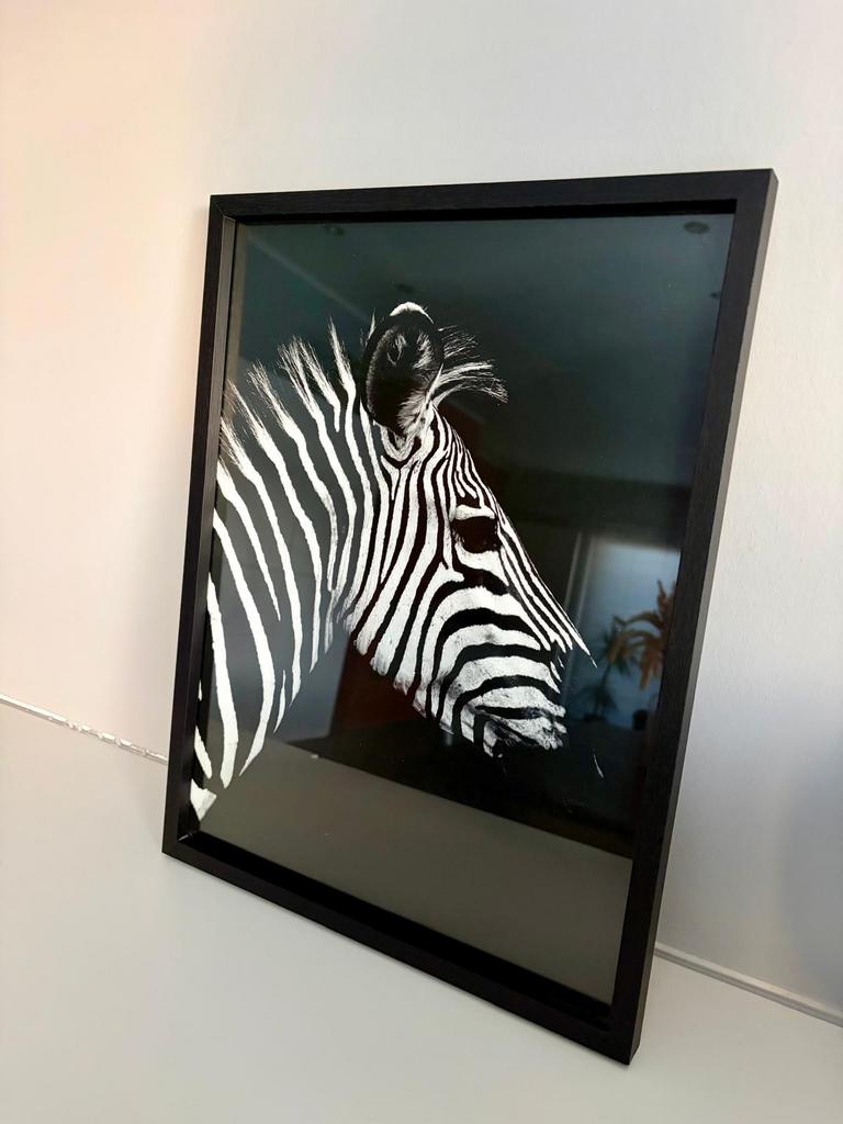 Mooie foto in zwarte kader 42x31cm, Ophalen, Minder dan 50 cm, Zo goed als nieuw, Foto of Poster