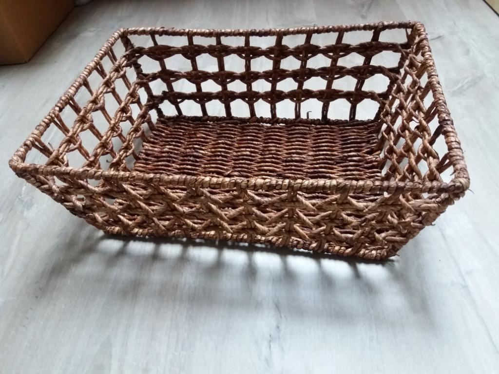corbeille à pain rectangulaire 45x32cm / panier-cadeau brun, Maison & Meubles, Enlèvement ou Envoi, Osier, Comme neuf, Panier