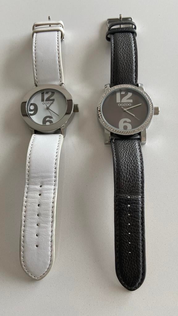 Dameshorloges Oozoo 2 stuks, Montre-bracelet, Autres marques, Enlèvement ou Envoi, Cuir