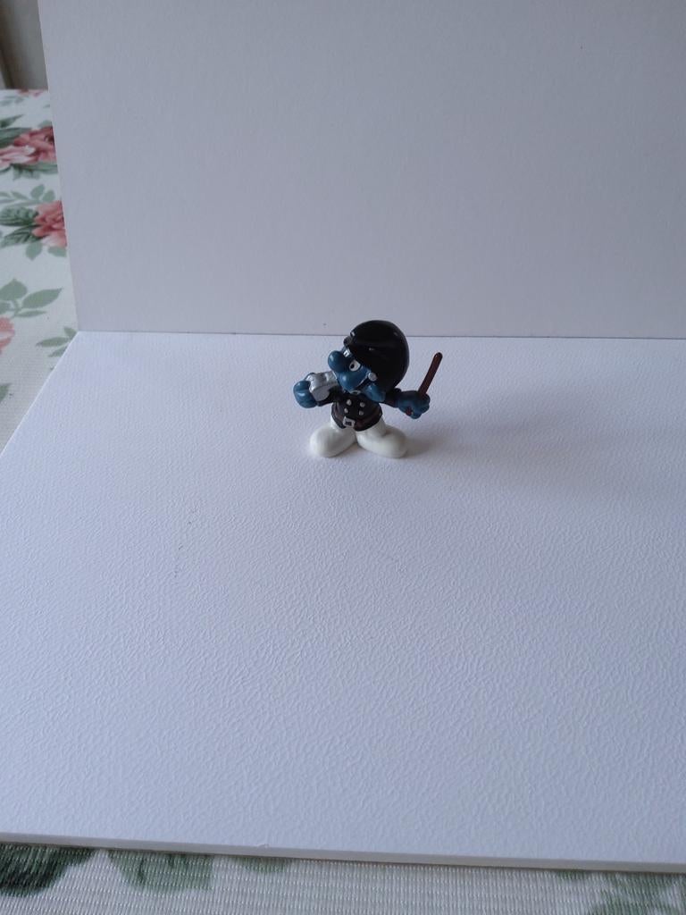 Smurf van de politie, Verzamelen, Ophalen of Verzenden, Gebruikt, Poppetje, Figuurtje of Knuffel