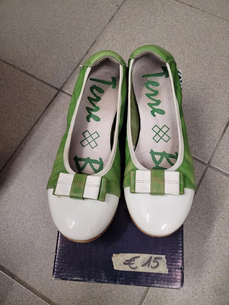 Ballerina's Terre bleue maat 37 groen, Terre Bleue, Meisje, Schoenen, Ophalen of Verzenden