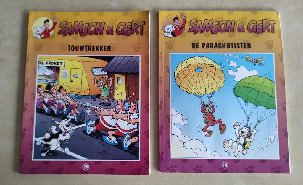 2 strips samson en gert, Meerdere stripboeken, Ophalen of Verzenden, Gelezen