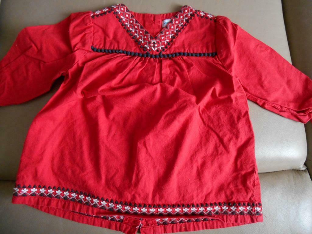 Blouse style folklorique, Chemise ou Chemisier, Enlèvement, Utilisé, Vert Baudet