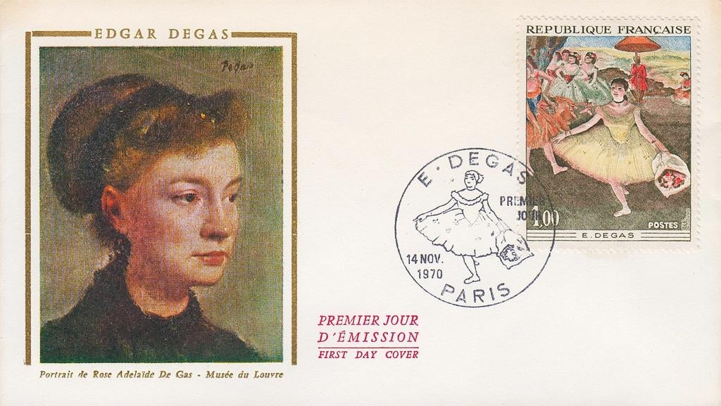 1970 - FRANKRIJK - FDC Kunstwerken [Y&T 1653] + PARIS, Verzenden, Postfris