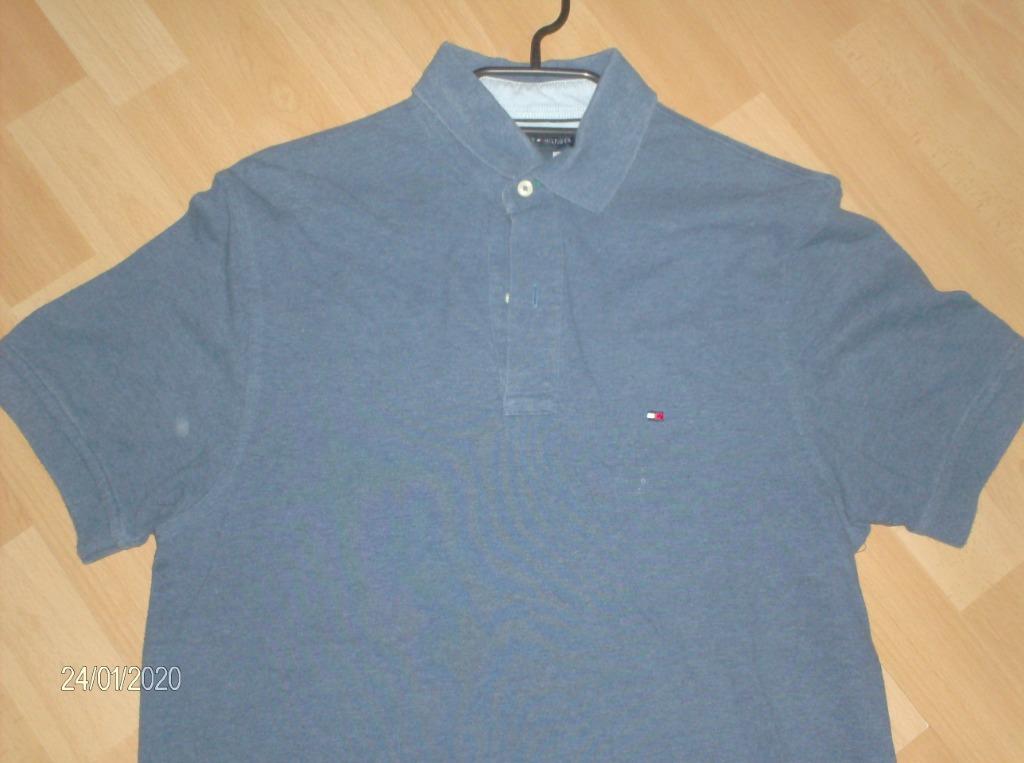 POLO JEANSKLEUR MERK TOMMY HILFIGER – MAAT S = M Duur in aan, Ophalen of Verzenden, Gedragen, Maat 48/50 (M), Tommy Hilfiger