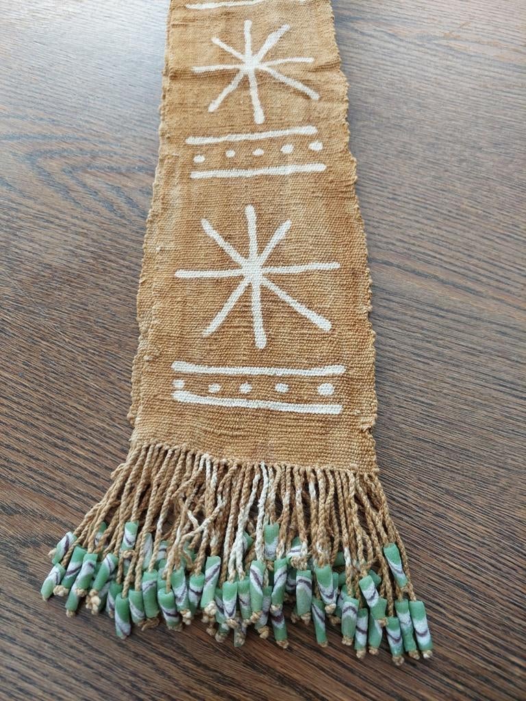 Afrikaanse sjaal met pareltjes nieuw, Kleding | Dames, Ophalen of Verzenden, Nieuw, Sjaal