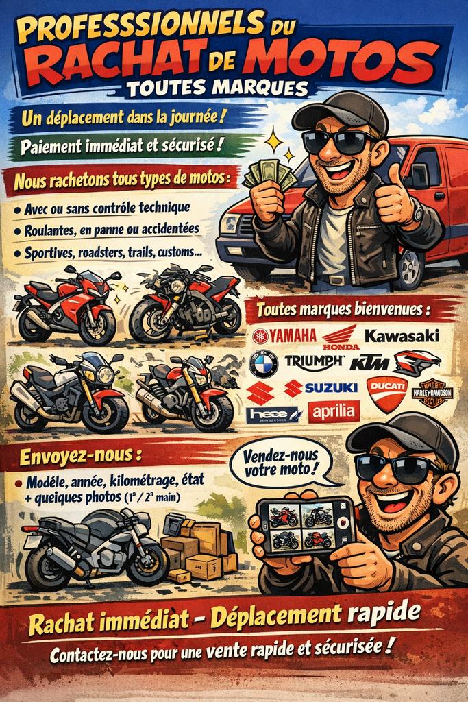 rachat de motos toutes marques., Motos, Particulier