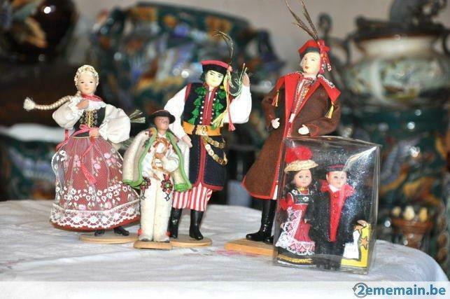 6 poupées de collection  folklorique de l'est, Verzamelen, Poppen, Ophalen of Verzenden, Gebruikt