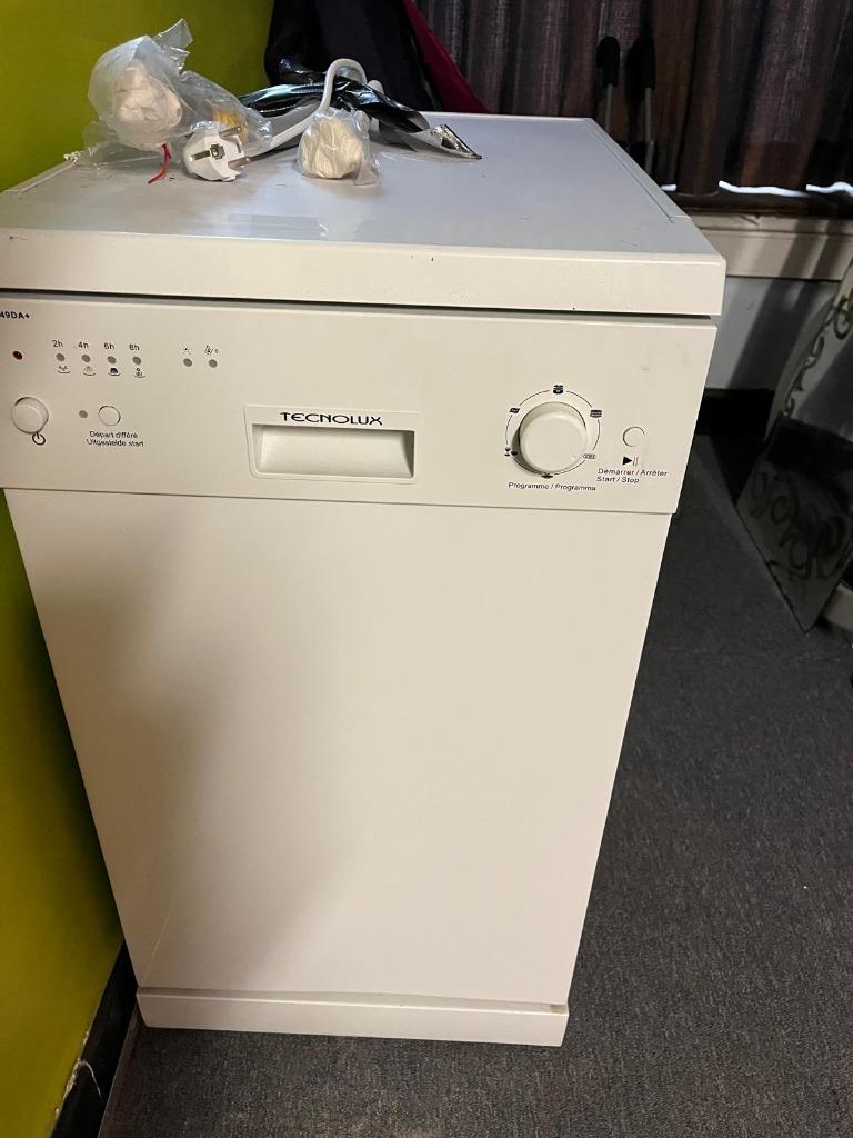 Afwasmachine Tecnolux *2e prijsverlaging*, Ophalen, Minder dan 50 cm, Gebruikt, Wit