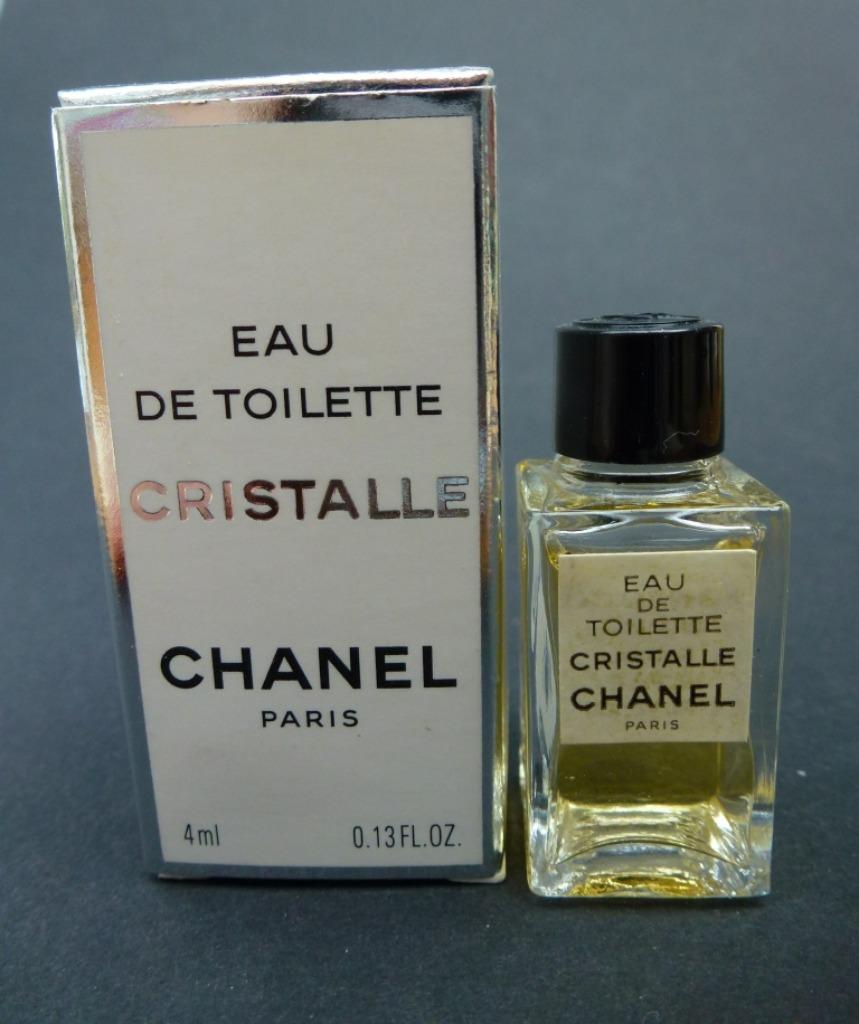 mini flacon de parfum Chanel Cristalle EDT 4 ml complet avec, Enlèvement ou Envoi, Neuf, Miniature, Plein