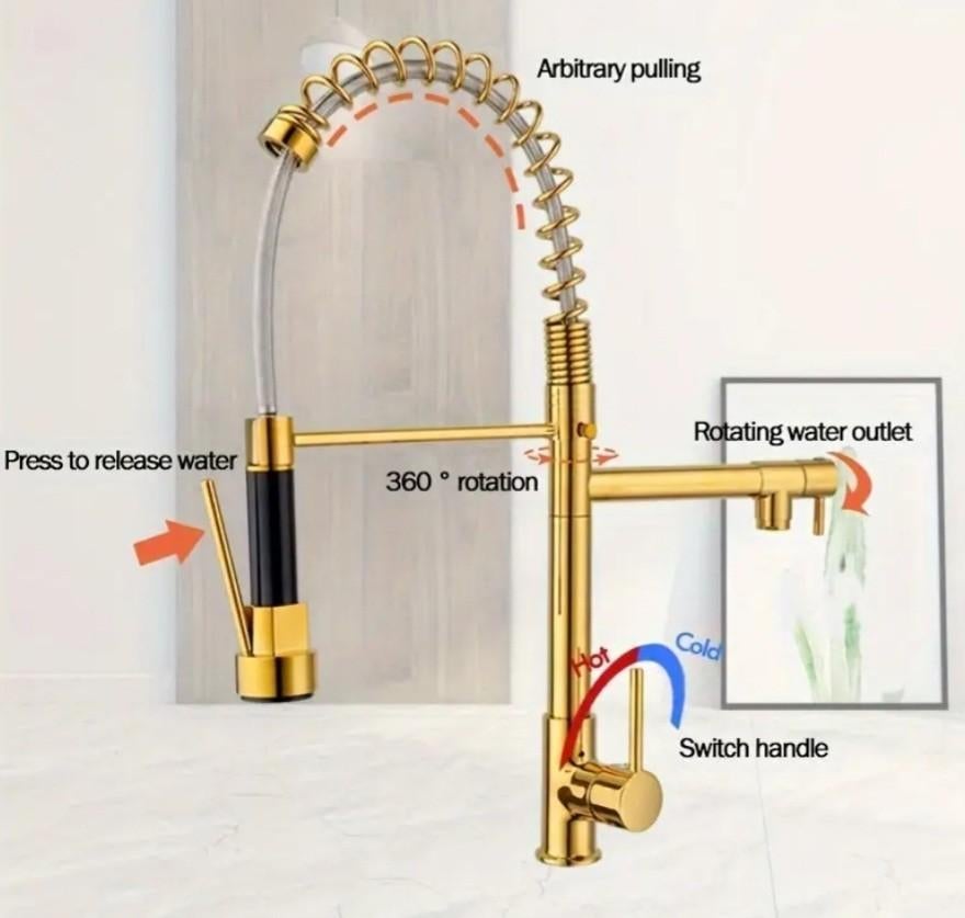 Robinet de Cuisine Double Sortie Neuf, Enlèvement ou Envoi