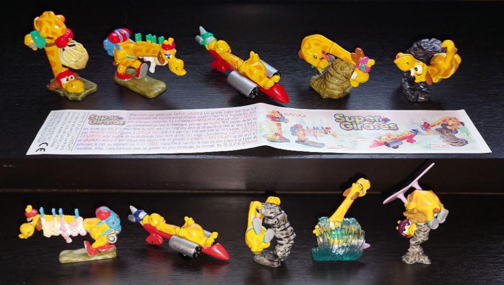 Série complète  Super Girafe FR 2000  + 1 papier (Bpz), Enlèvement ou Envoi, Utilisé, Figurines en plastique dur