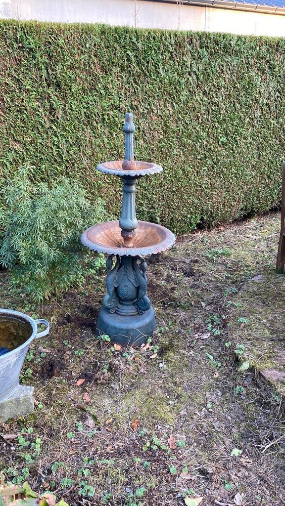 Fontein in gietijzer, Tuin en Terras, Ophalen, Zo goed als nieuw, Gietijzer, Fontein