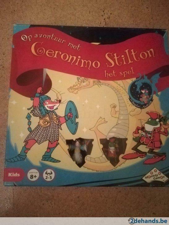 'Op avontuur met Geronimo Stilton' gezelschapsspel, Hobby en Vrije tijd, Gezelschapsspellen | Overige, Gebruikt