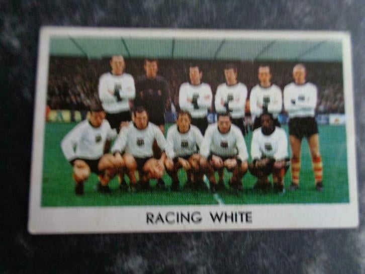 VOETBAL PRENT  team anno 1967   ZELDZAAM RACING WHITE, Verzamelen, Ophalen of Verzenden, Zo goed als nieuw