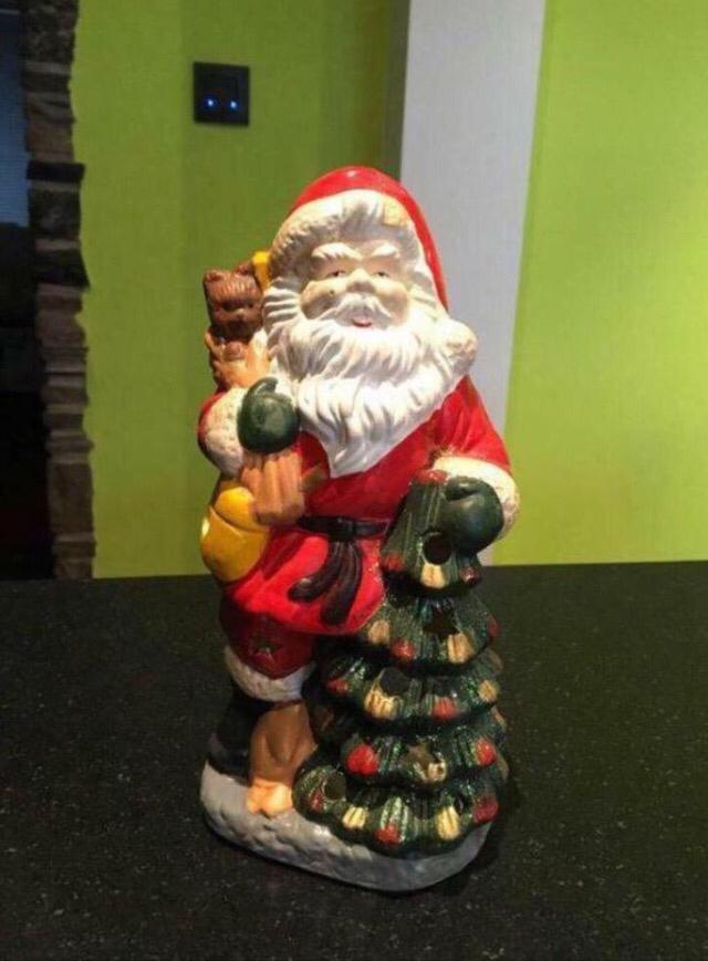 Kerstman voor theelichtjes, Ophalen of Verzenden, Zo goed als nieuw