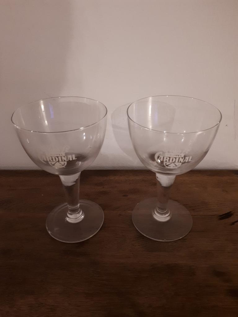 2 Trippel Cardinal glazen, Verzamelen, Ophalen of Verzenden, Zo goed als nieuw