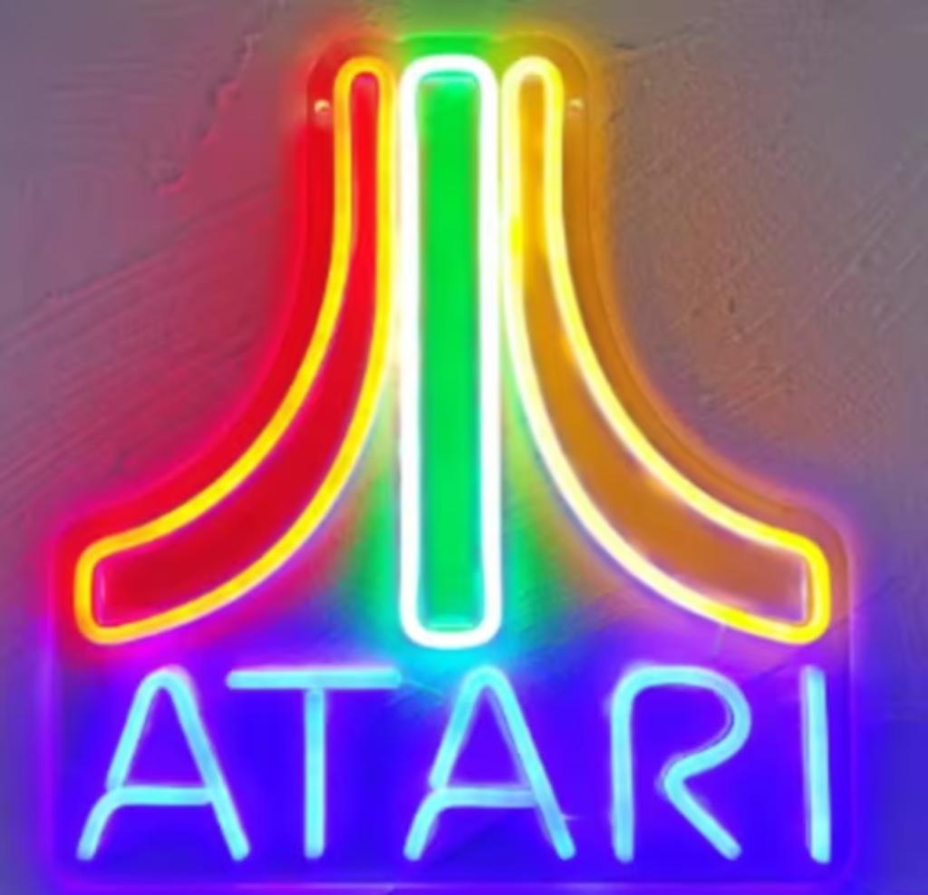 LED lamp neon stijl Atari (34x32cm), Ophalen of Verzenden, Nieuw, Lichtbak of (neon) lamp