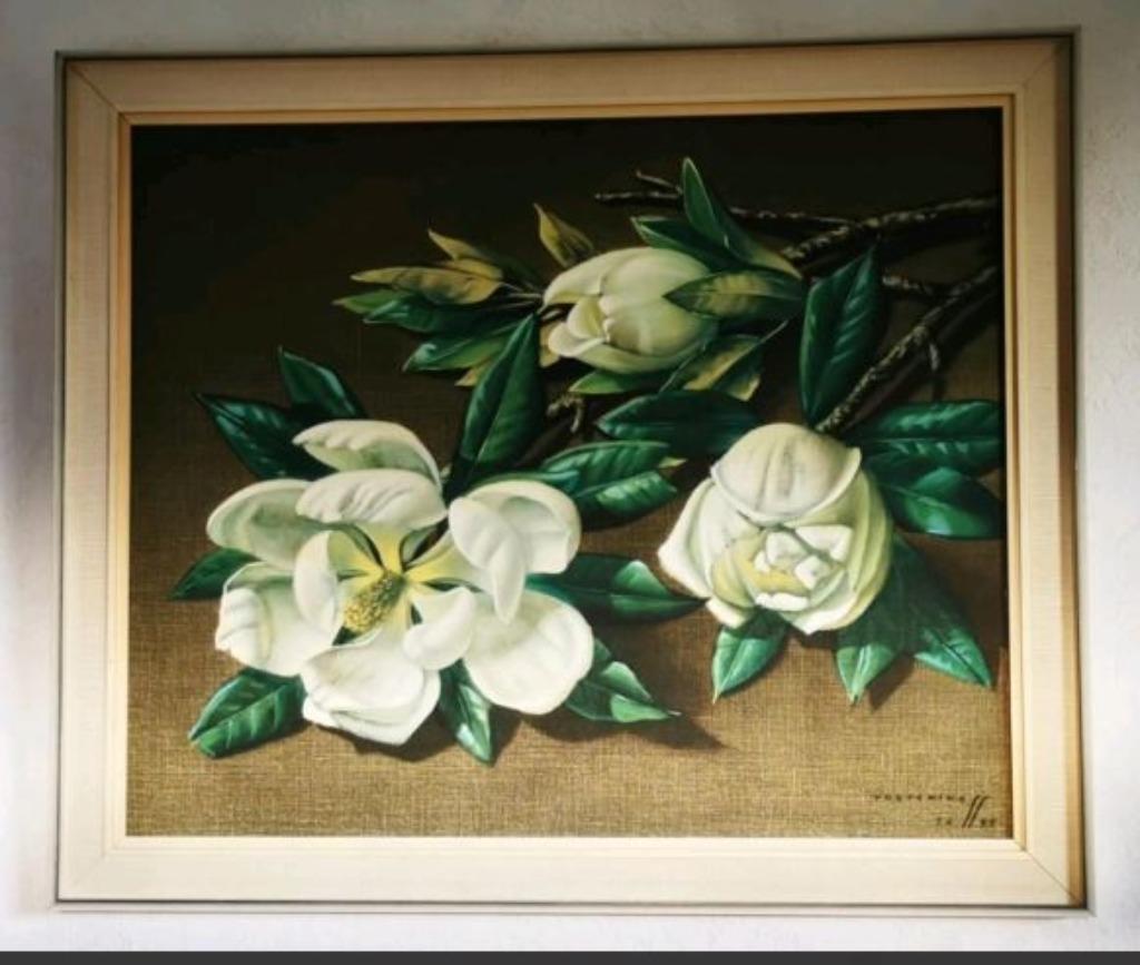 vintage Tretchikoff kunstdruk Magnolia 1955, Antiek en Kunst, Ophalen of Verzenden
