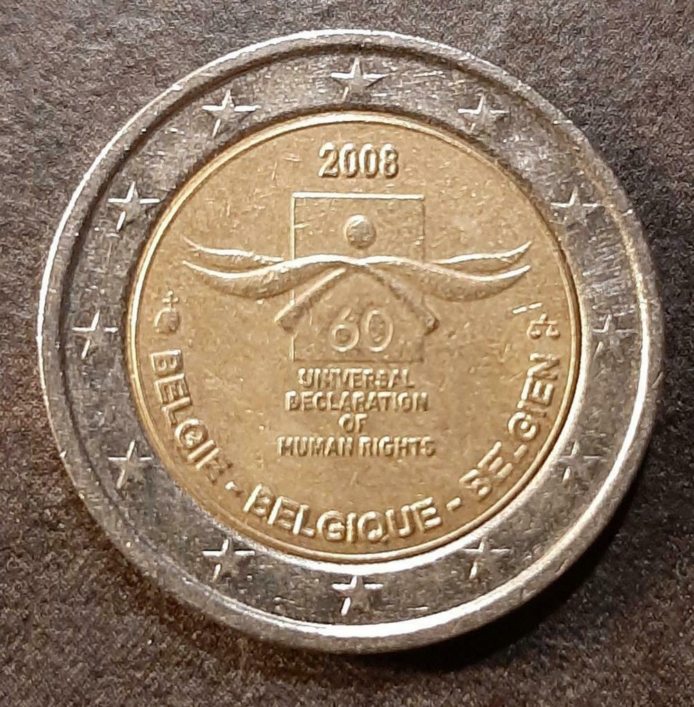 2 EUROMUNT BELGIË 2008, Enlèvement ou Envoi, Belgique, 2 euros, Monnaie en vrac