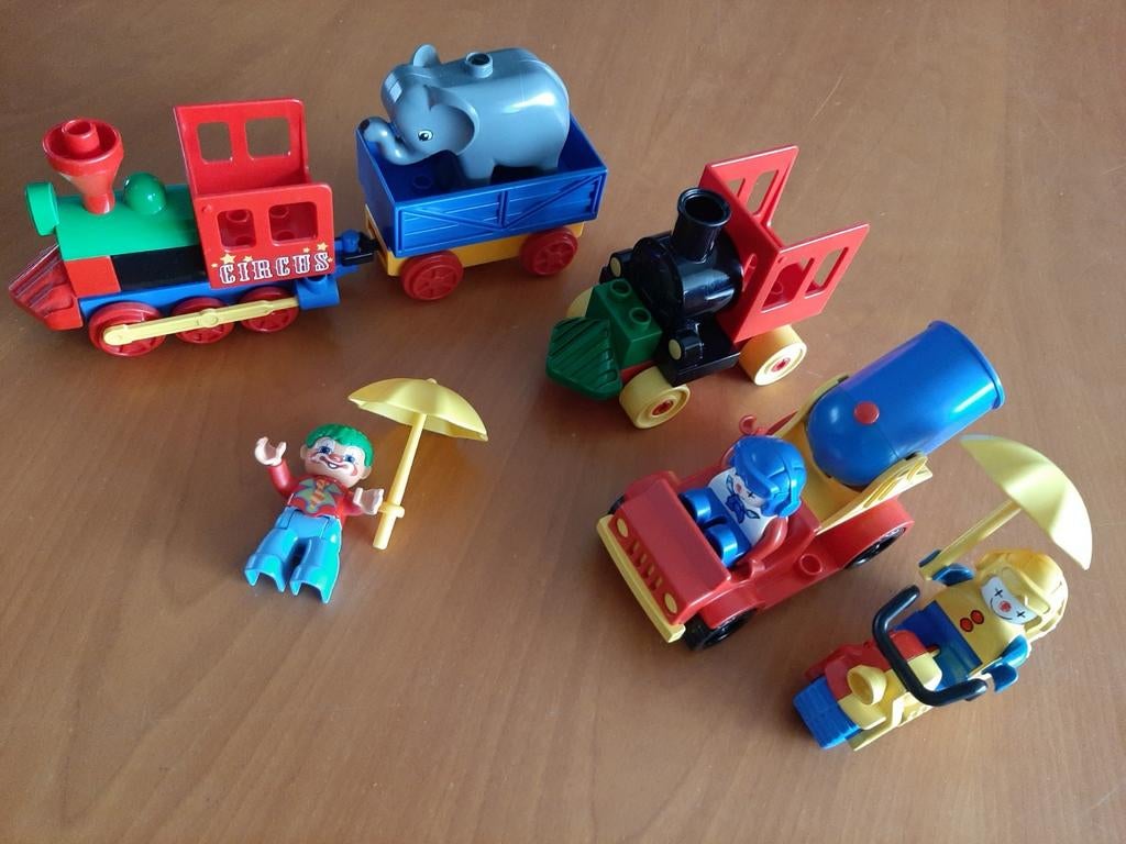 Circus trein en clowns duo., Enlèvement ou Envoi, Duplo