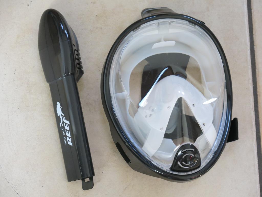 Een full face duikmasker, Watersport en Boten, Ophalen of Verzenden, Zo goed als nieuw, Snorkelmasker