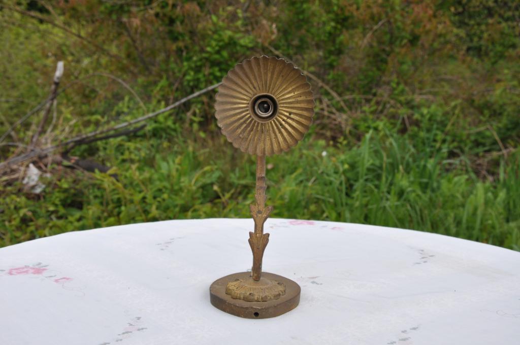 applique ou pied de lampe laiton avec feuille, Ophalen of Verzenden