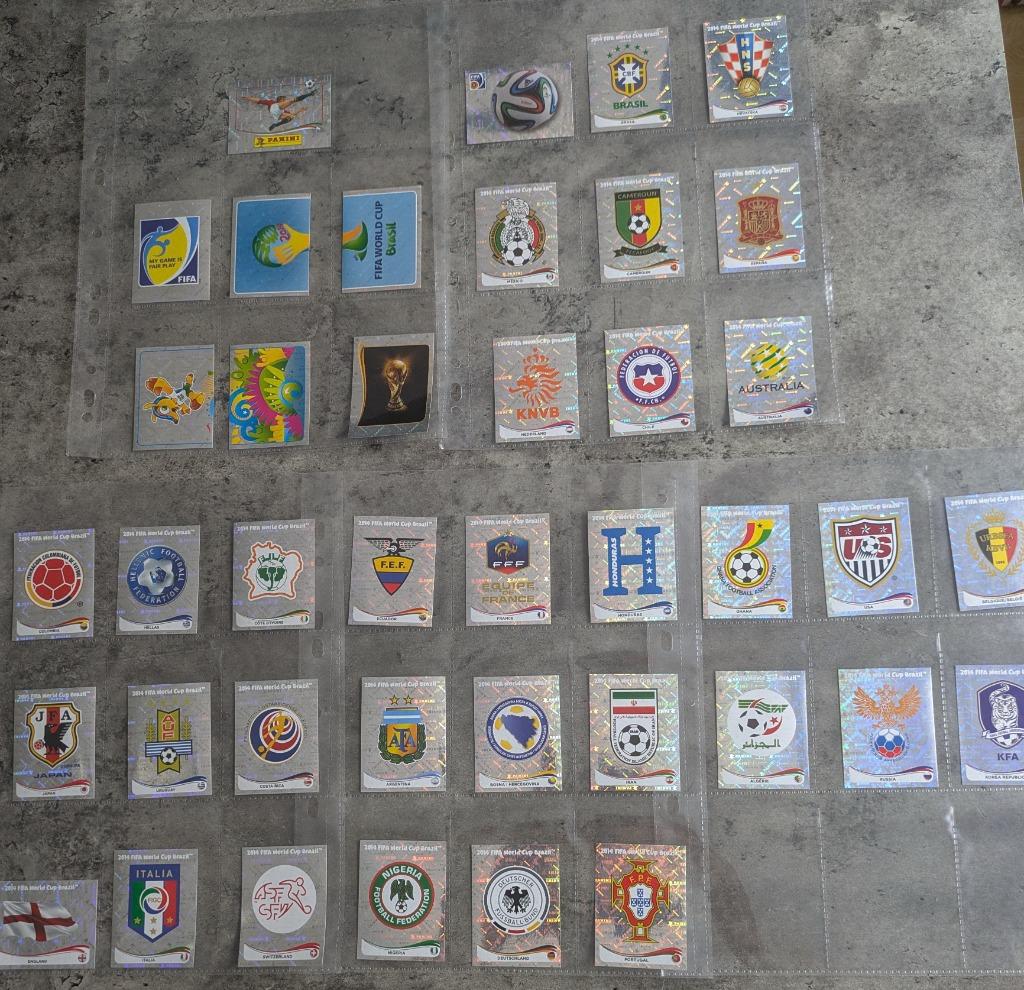 PANINI WORLD CUP   BRASIL 2014 voetbal 40X STICKERS PLAATJES, Verzenden, Nieuw