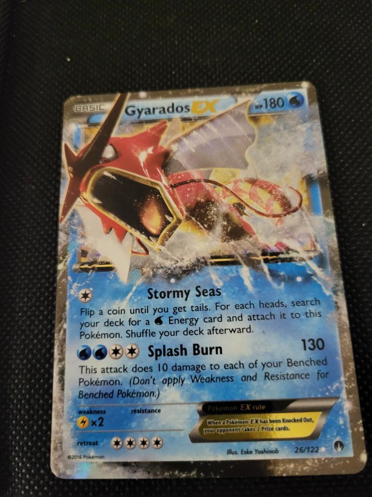 Pokemonkaart Gyarados Ex, Hobby en Vrije tijd, Ophalen, Zo goed als nieuw, Losse kaart