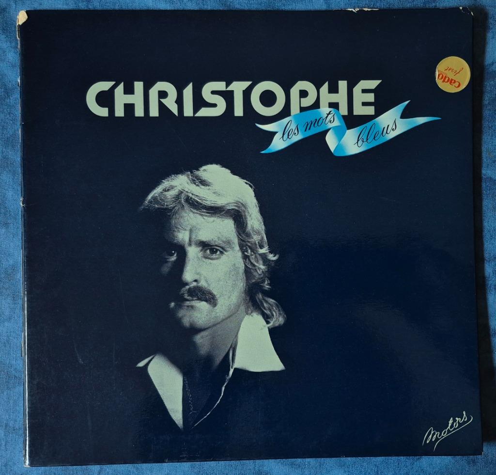 LP 33 tours Christophe – Les Mots Bleus FR 1974, Enlèvement ou Envoi, Utilisé, 12 pouces