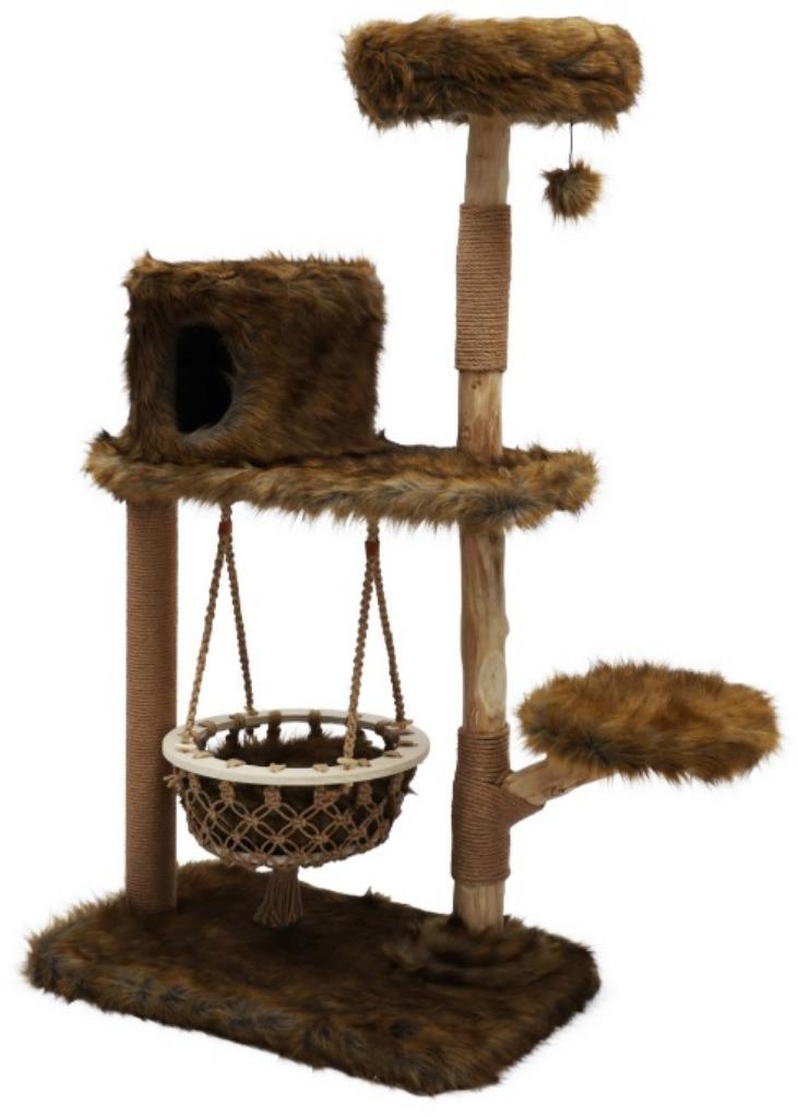 Krabpaal Populus Grizzly Brown 154cm, Dieren en Toebehoren, Krabmeubelen, Nieuw, Krabpaal, Ophalen