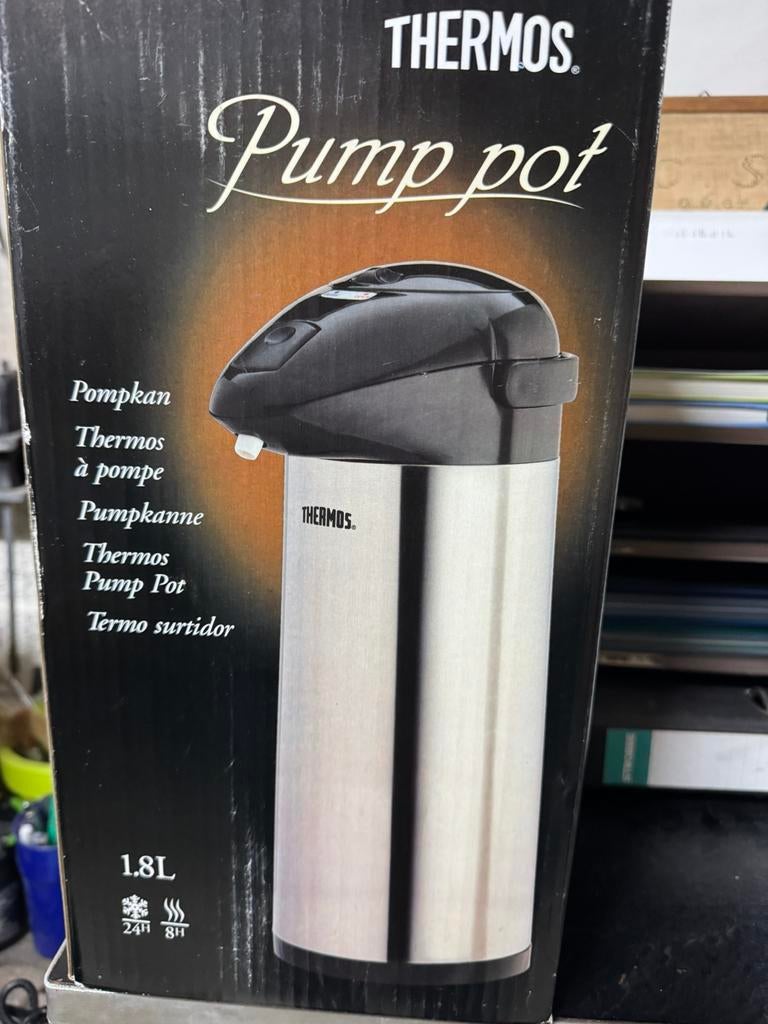 Thermoskan met pomp 1,8 l, Ophalen, Nieuw