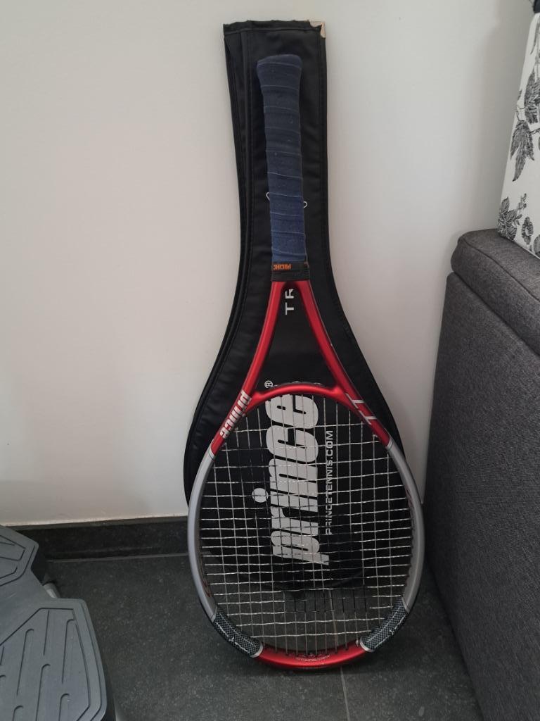Tennisracket+Hoes, Sport en Fitness, Ophalen, Gebruikt, Racket, Prince