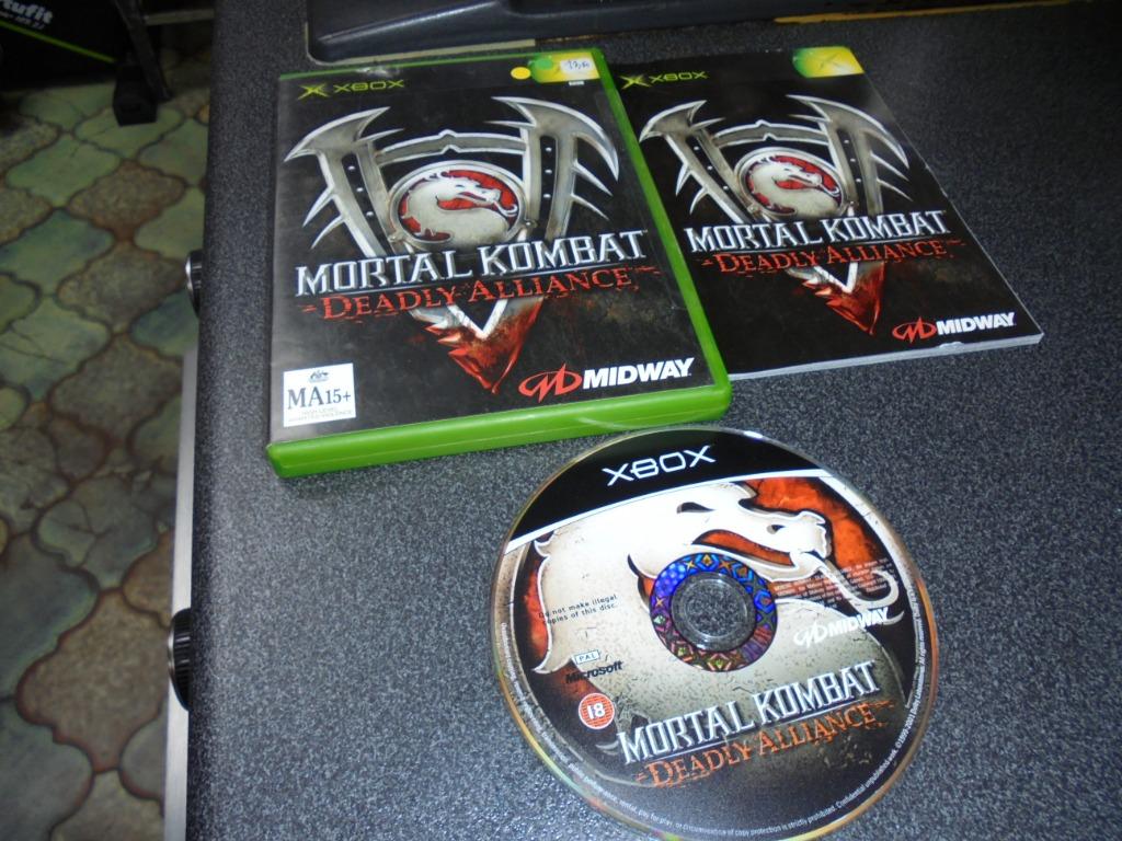 Xbox Mortal Kombat Deadly alliance (orig-compleet), Enlèvement ou Envoi, 2 joueurs, Combat, À partir de 16 ans