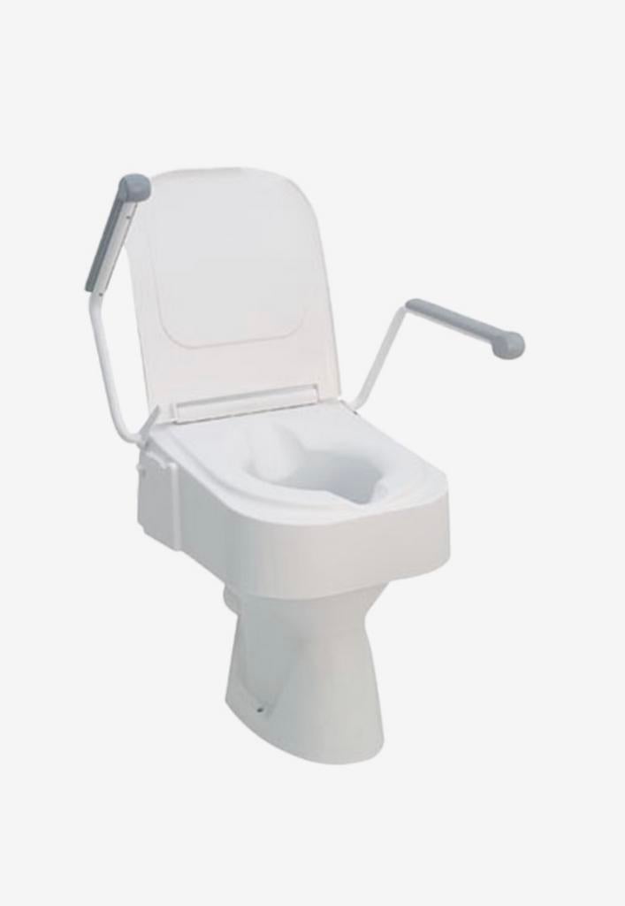 WC verhoger met armsteunen en deksel, Diversen, Verpleegmiddelen, Ophalen, Zo goed als nieuw