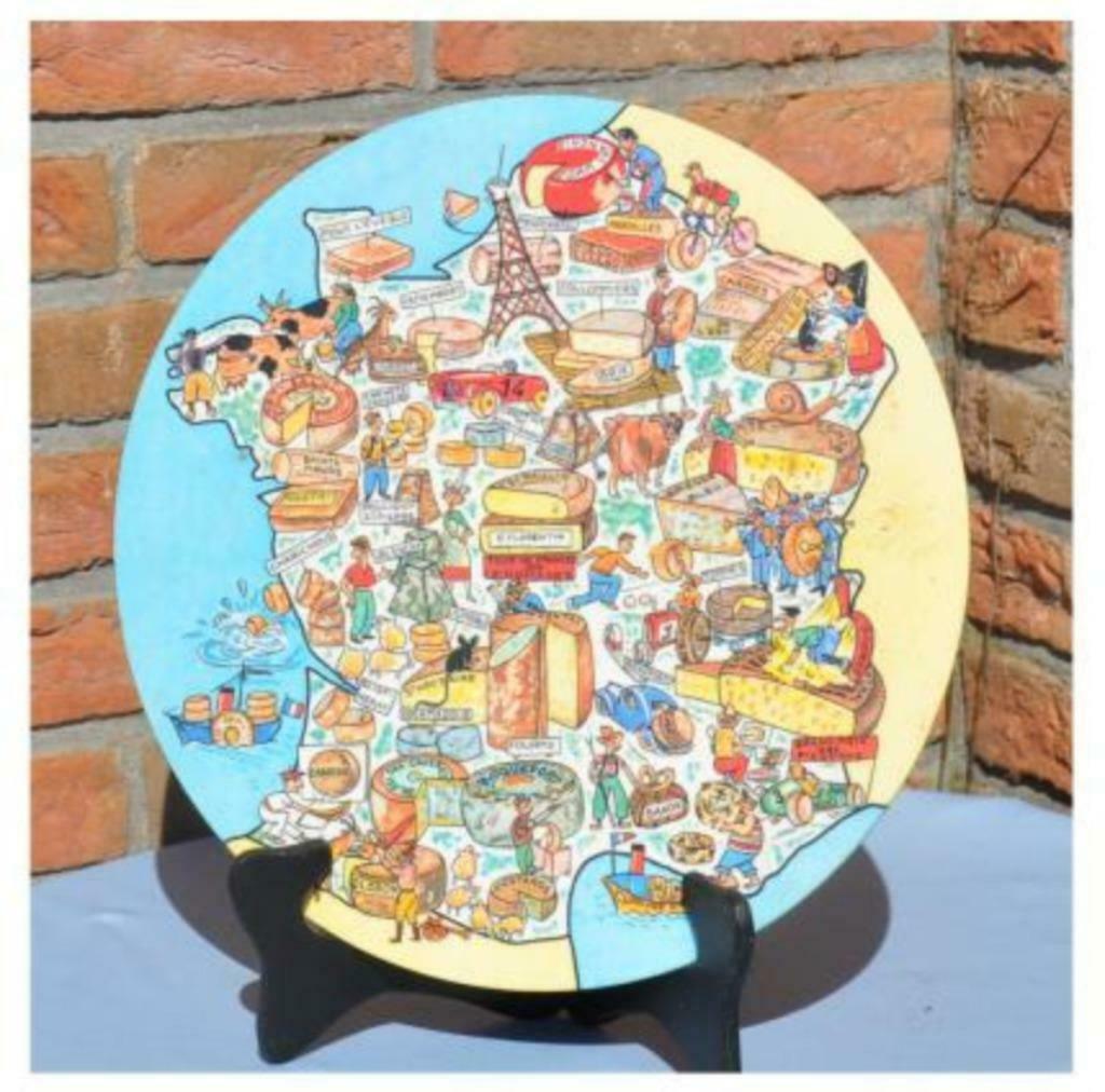 §plat a fromage carte de France, Enlèvement ou Envoi, Utilisé, Autres types, Autres matériaux