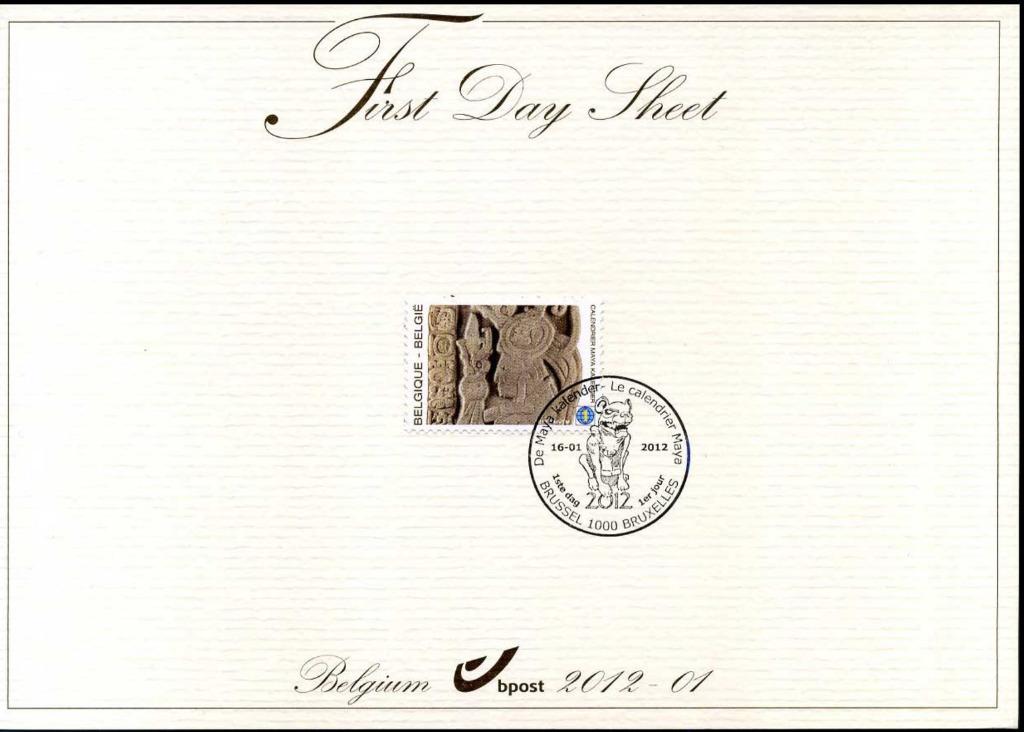 Année 2012 : FDS 2012-01 - 4194 - Le calendrier Maya, Timbres & Monnaies, Enlèvement