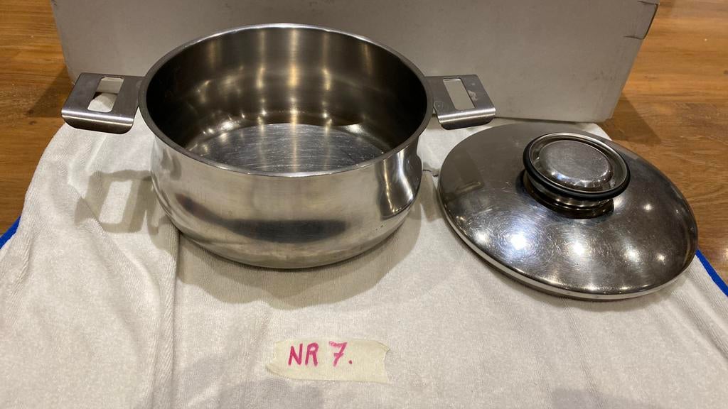 Demeyere kookpot Type Venus 19 cm geen inductie. 18€ ok7nr, Huis en Inrichting, Keuken | Potten en Pannen, Ophalen, Gebruikt, Inox